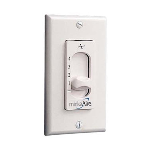 Minka Aire 115 Wall Speed Control | White Hardwired Fan Control | Bedroom & Living Room Fan Accessory | 4.75 x 2.75 x 4.75 in | Model WC115