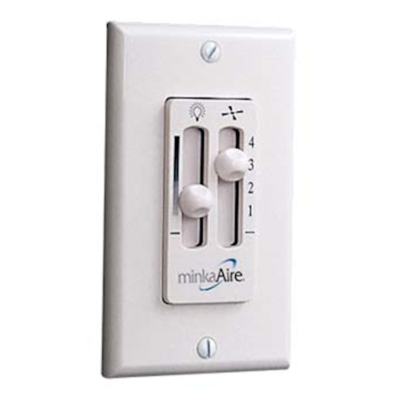 Minka Aire 4-Speed Wall Control | White Finish | Ceiling Fan Remote & Control | 4.75 x 2.75 x 4.75 in | Model WC116