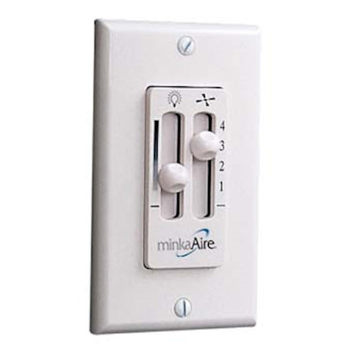 Minka Aire 4-Speed Wall Control | White Finish | Ceiling Fan Remote & Control | 4.75 x 2.75 x 4.75 in | Model WC116