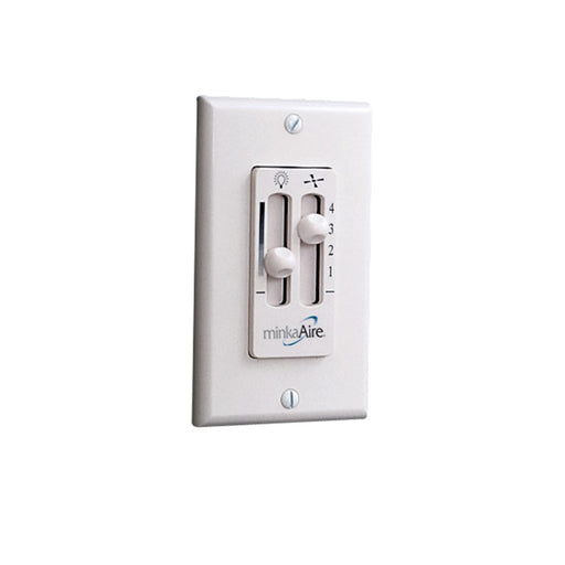 Minka Aire Wall Mount Fan Control | White Finish | Living Room & Bedroom Fan Speed Control | 4.5 x 2 x 2.75 in | Model WC116L