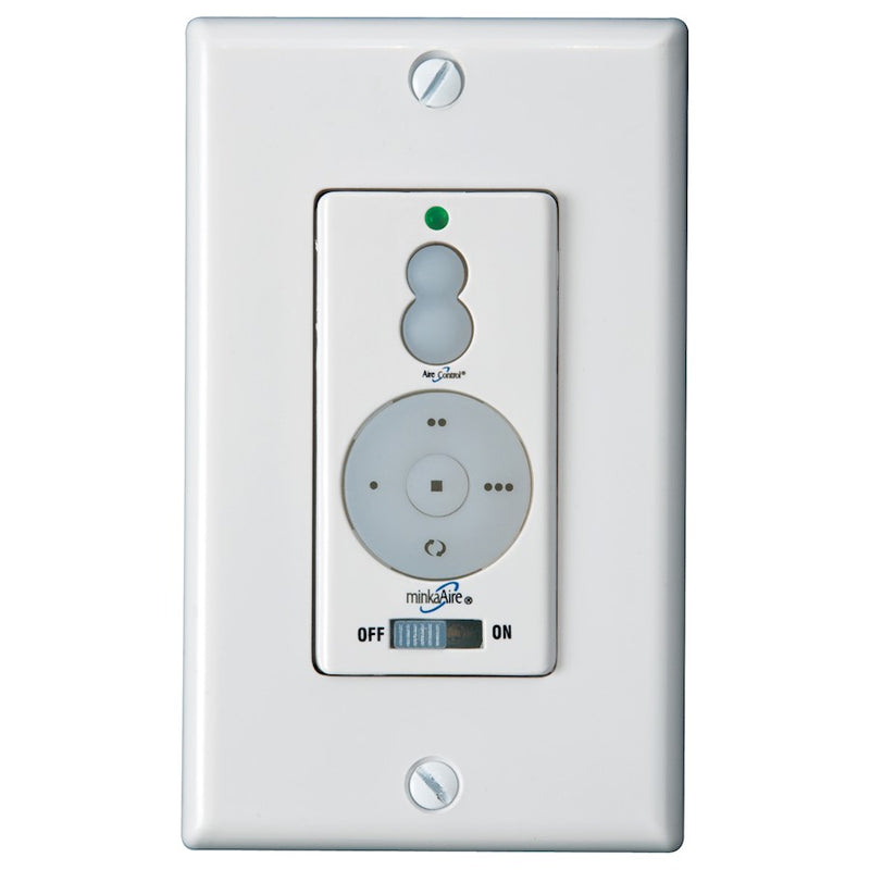 Minka Aire WCS212 Wall Control System | White Finish | Ceiling Fan Speed & Light Dimmer with Reverse | 4.75 x 2.75 x 4.75 in | Model WCS212