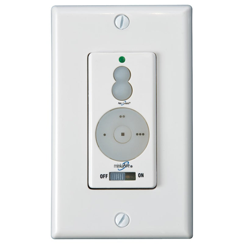 Minka Aire WCS213 Wall Control System | White Finish | Ceiling Fan Speed & Light Dimmer Control | 4.75 x 2.75 x 4.75 in | Model WCS213
