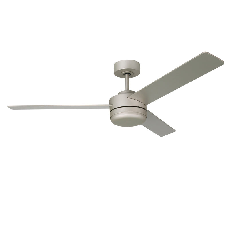 Millennium Lighting Trestwyn 52in 3-Blade 5CCT LED Ceiling Fan | Transitional Brushed Pewter and Etched Acrylic | Bedroom | Model 1100LED-BP-BP