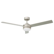 Millennium Lighting Trestwyn 52in 3-Blade 5CCT LED Ceiling Fan | Transitional Brushed Pewter and Etched Acrylic | Bedroom | Model 1100LED-BP-BP