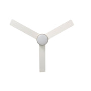 Millennium Lighting Trestwyn 52in 3-Blade 5CCT LED Ceiling Fan | Transitional Brass and Matte White Plywood | Bedroom & Living | Model 1100LED-BR-MWW
