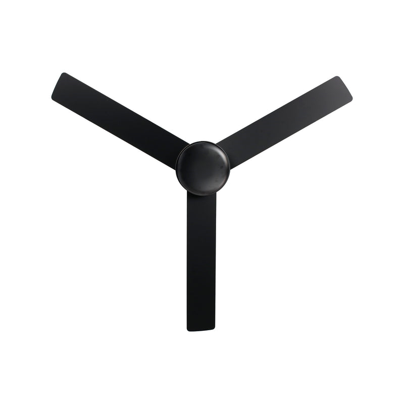 Millennium Lighting Trestwyn 52in 3-Blade 5CCT LED Ceiling Fan | Transitional Matte Black and Etched Acrylic | Bedroom | Model 1100LED-MBK-MBK