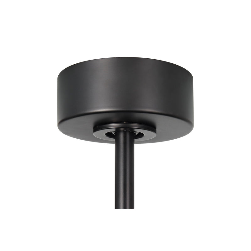Millennium Lighting Trestwyn 52in 3-Blade 5CCT LED Ceiling Fan | Transitional Matte Black and Etched Acrylic | Bedroom | Model 1100LED-MBK-MBK