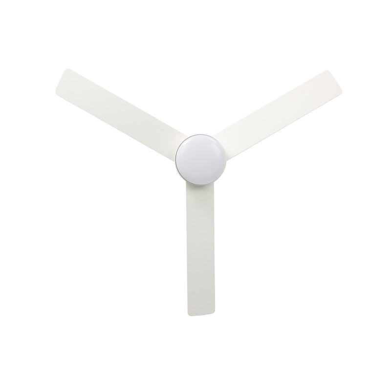Millennium Lighting Trestwyn 52in 3-Blade Ceiling Fan | Transitional Matte White and Etched Acrylic | Bedroom & Living Room | Model 1100LED-MWW-MWW
