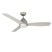 Millennium Lighting Kylpin 52in 3-Blade Ceiling Fan | Transitional Brushed Pewter and Etched Acrylic | Bedroom & Kitchen | Model 1101LED-BP-BP