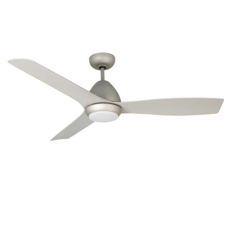 Millennium Lighting Kylpin 52in 3-Blade Ceiling Fan | Transitional Brushed Pewter and Etched Acrylic | Bedroom & Kitchen | Model 1101LED-BP-BP