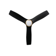 Millennium Lighting Kylpin 52in 3-Blade Ceiling Fan | Transitional Brass and Matte Black Acrylic | Bedroom & Kitchen | Model 1101LED-BR-MBK