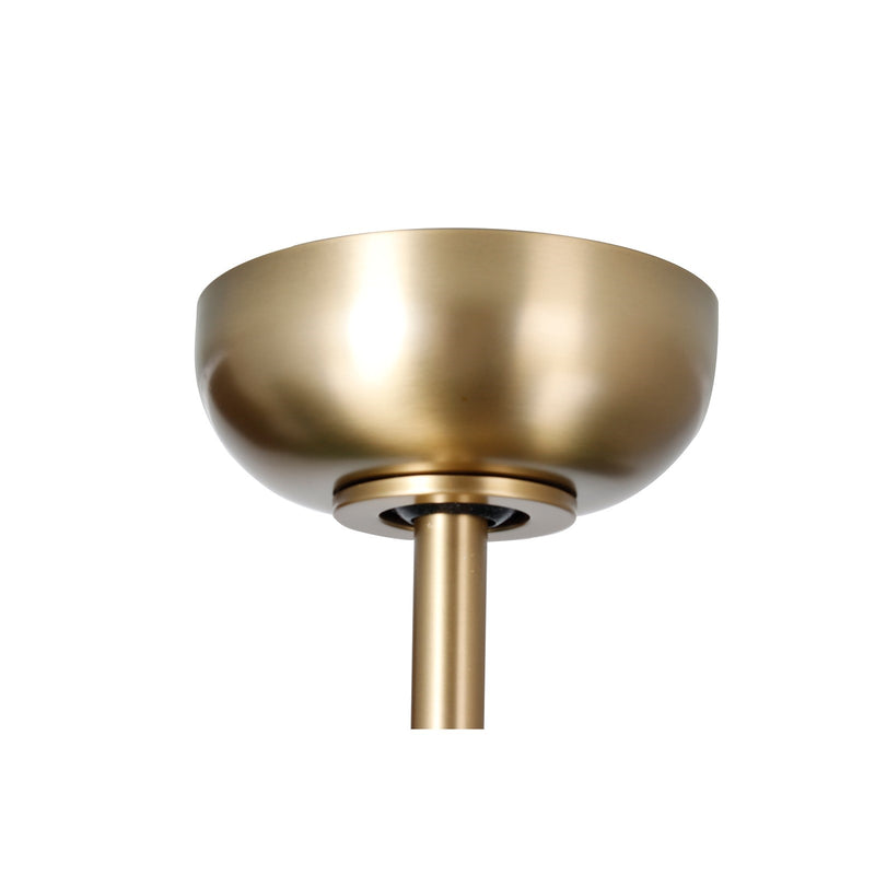 Millennium Lighting Kylpin 52in 3-Blade Ceiling Fan | Transitional Brass and Matte Black Acrylic | Bedroom & Kitchen | Model 1101LED-BR-MBK