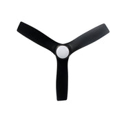 Millennium Lighting Kylpin 52in 3-Blade Ceiling Fan | Transitional Matte Black and Etched Acrylic | Bedroom & Kitchen | Model 1101LED-MBK-MBK