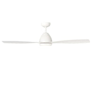 Millennium Lighting Kylpin 52in 3-Blade 5CCT LED Ceiling Fan | Transitional Matte White and Etched Acrylic | Bedroom & Living | Model 1101LED-MWW-MWW