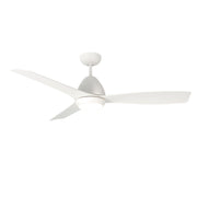 Millennium Lighting Kylpin 52in 3-Blade 5CCT LED Ceiling Fan | Transitional Matte White and Etched Acrylic | Bedroom & Living | Model 1101LED-MWW-MWW