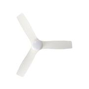 Millennium Lighting Kylpin 52in 3-Blade 5CCT LED Ceiling Fan | Transitional Matte White and Etched Acrylic | Bedroom & Living | Model 1101LED-MWW-MWW