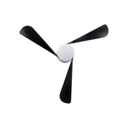 Millennium Lighting Lockbourne 48in 3-Blade 5CCT LED Flush Mount Ceiling Fan | Transitional Brass and Matte Black | Bedroom | Model 1102LED-BR-MBK