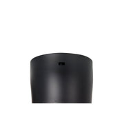 Millennium Lighting Lockbourne 48in 3-Blade 5CCT LED Flush Mount Ceiling Fan | Transitional Matte Black and Etched PC | Model 1102LED-MBK-MBK