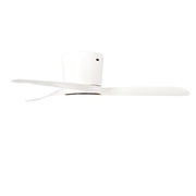 Millennium Lighting Lockbourne 48in 3-Blade Ceiling Fan | Transitional Matte White and Etched PC | Bedroom & Living Room | Model 1102LED-MWW-MWW