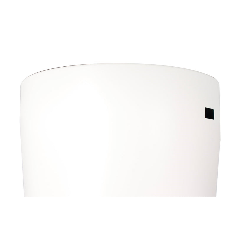 Millennium Lighting Lockbourne 48in 3-Blade Ceiling Fan | Transitional Matte White and Etched PC | Bedroom & Living Room | Model 1102LED-MWW-MWW