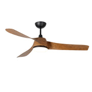 Millennium Lighting Hammerlin 52in 3-Blade Ceiling Fan | Transitional Brushed Nickel and Maple | Bedroom & Living Room | Model 1103LED-BN-MP