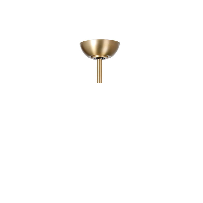 Millennium Lighting Hammerlin 52in 3-Blade Ceiling Fan | Transitional Brass and Matte Black | Bedroom & Living Room | Model 1103LED-BR-MBK