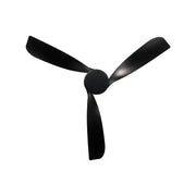 Millennium Lighting Hammerlin 52in 3-Blade LED Ceiling Fan | Transitional Matte Black and Etched PC | Bedroom & Living Room | Model 1103LED-MBK-MBK