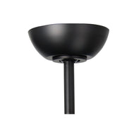Millennium Lighting Hammerlin 52in 3-Blade LED Ceiling Fan | Transitional Matte Black and Walnut ABS | Bedroom & Living Room | Model 1103LED-MBK-WT