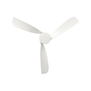 Millennium Lighting Hammerlin 52in 3-Blade LED Ceiling Fan | Transitional Matte White and Etched PC | Bedroom & Living Room | Model 1103LED-MWW-MWW