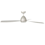 Millennium Lighting Kylpin 60in 3-Blade LED Ceiling Fan | Transitional Brushed Pewter and Etched Acrylic | Covered Patio | Model 1111LED-BP-BP