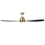 Millennium Lighting Kylpin 60in 3-Blade LED Ceiling Fan | Transitional Brass and Matte Black ABS | Bedroom & Living Room | Model 1111LED-BR-MBK