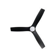 Millennium Lighting Kylpin 60in 3-Blade LED Ceiling Fan | Transitional Matte Black and Etched Acrylic | Bedroom & Living Room | Model 1111LED-MBK-MBK