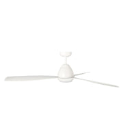 Millennium Lighting Kylpin 60in 3-Blade LED Ceiling Fan | Transitional Matte White and Etched Acrylic | Bedroom & Living Room | Model 1111LED-MWW-MWW