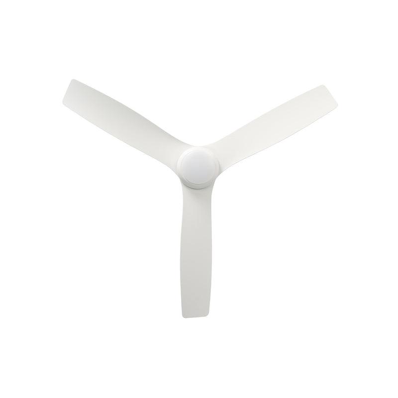 Millennium Lighting Kylpin 60in 3-Blade LED Ceiling Fan | Transitional Matte White and Etched Acrylic | Bedroom & Living Room | Model 1111LED-MWW-MWW