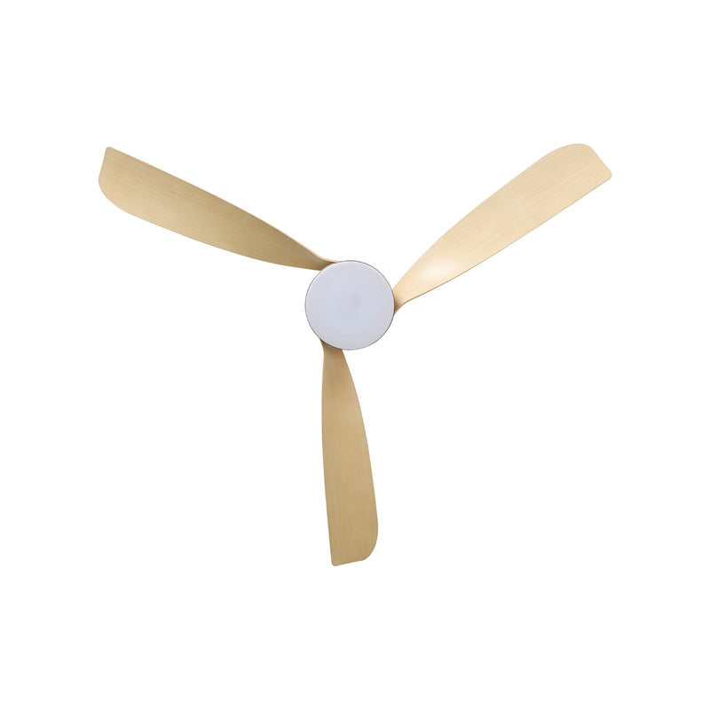 Millennium Lighting Hammerlin 60in 3-Blade LED Ceiling Fan | Transitional Brushed Nickel and Maple ABS | Bedroom & Living Room | Model 1113LED-BN-MP