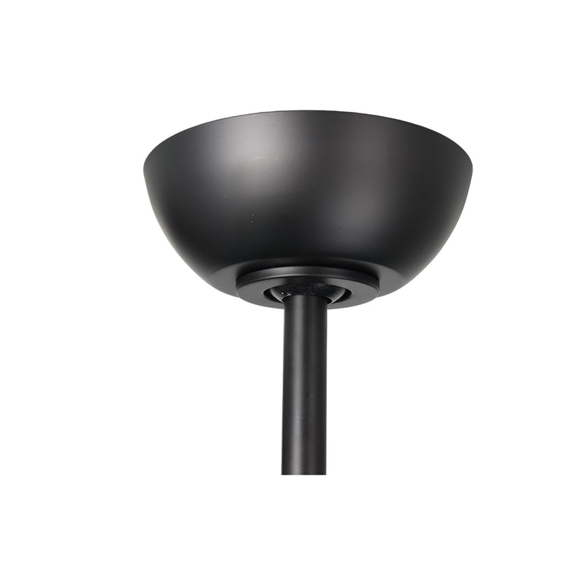 Millennium Lighting Hammerlin 60in 3-Blade Ceiling Fan | Transitional Matte Black and Etched PC | Bedroom & Living Room | Model 1113LED-MBK-MBK
