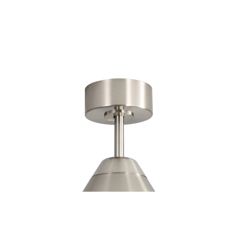 Millennium Lighting Karrston 54in 3-Blade LED Ceiling Fan | Transitional Brushed Nickel and Grey Acrylic Lens | Living Room | Model 1120LED-BN-GR