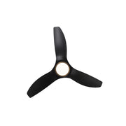Millennium Lighting Karrston 54in 3-Blade LED Ceiling Fan | Transitional Brass and Matte Black Acrylic Lens | Living Room | Model 1120LED-BR-MBK