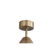 Millennium Lighting Karrston 54in 3-Blade LED Ceiling Fan | Transitional Brass and Matte Black Acrylic Lens | Living Room | Model 1120LED-BR-MBK