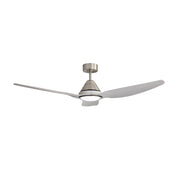 Millennium Lighting Karrston 60in 3-Blade Ceiling Fan | Transitional Brushed Nickel and Grey ABS | Bedroom & Living Room | Model 1121LED-BN-GR