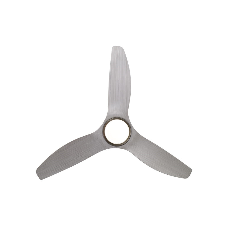 Millennium Lighting Karrston 60in 3-Blade Ceiling Fan | Transitional Brushed Nickel and Grey ABS | Bedroom & Living Room | Model 1121LED-BN-GR