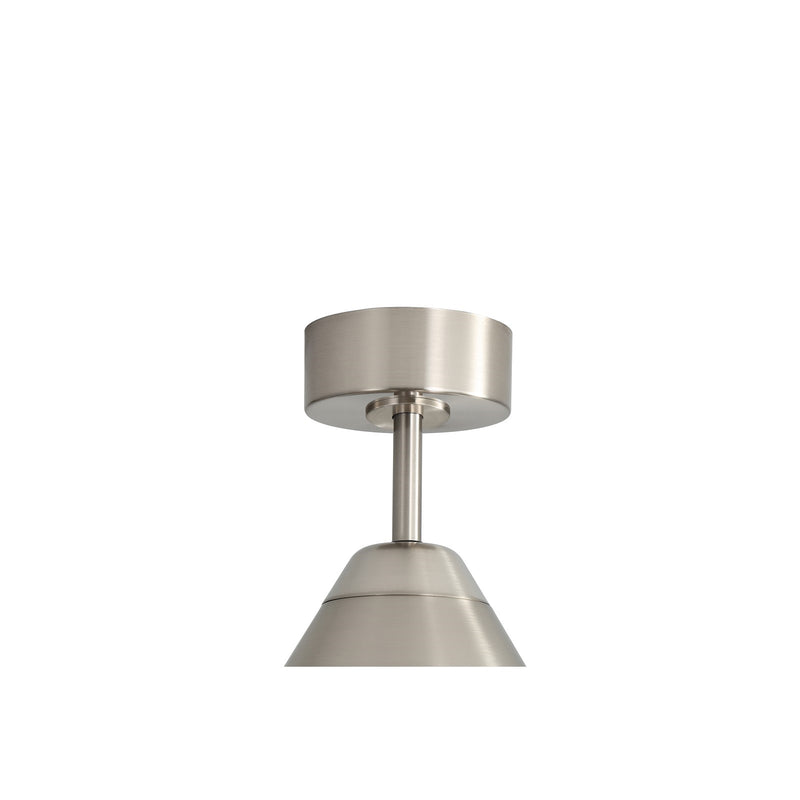 Millennium Lighting Karrston 60in 3-Blade Ceiling Fan | Transitional Brushed Nickel and Grey ABS | Bedroom & Living Room | Model 1121LED-BN-GR