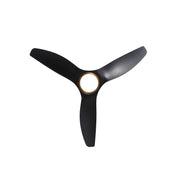 Millennium Lighting Karrston 60in 3-Blade Ceiling Fan | Transitional Brass and Matte Black ABS | Bedroom & Living Room | Model 1121LED-BR-MBK