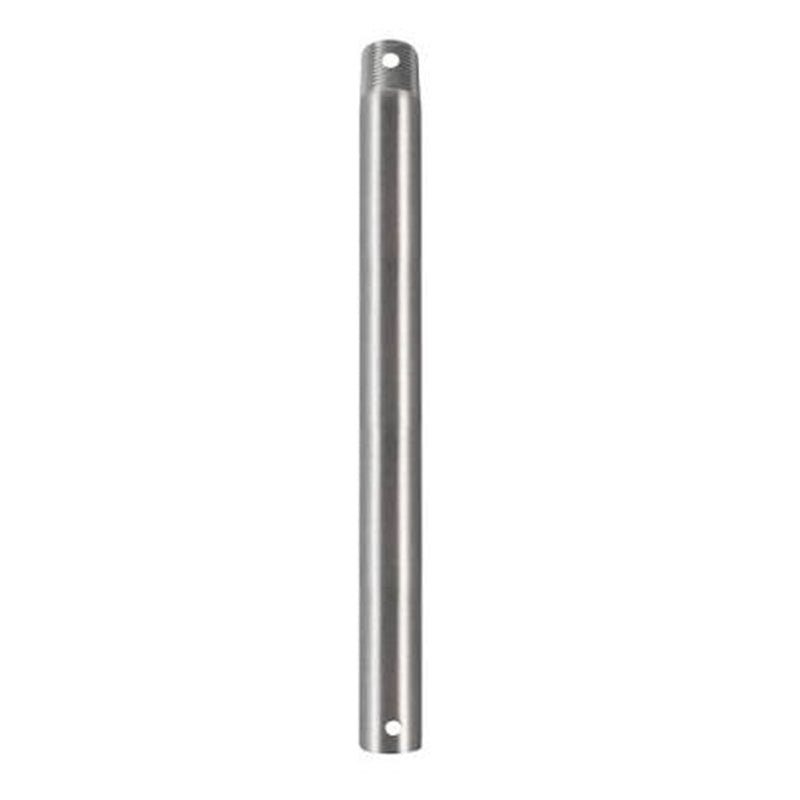 Millennium Lighting 12in Ceiling Fan Downrod | Traditional Brushed Nickel Steel | Bedroom & Living Room Fan Extension | Model DE12BN