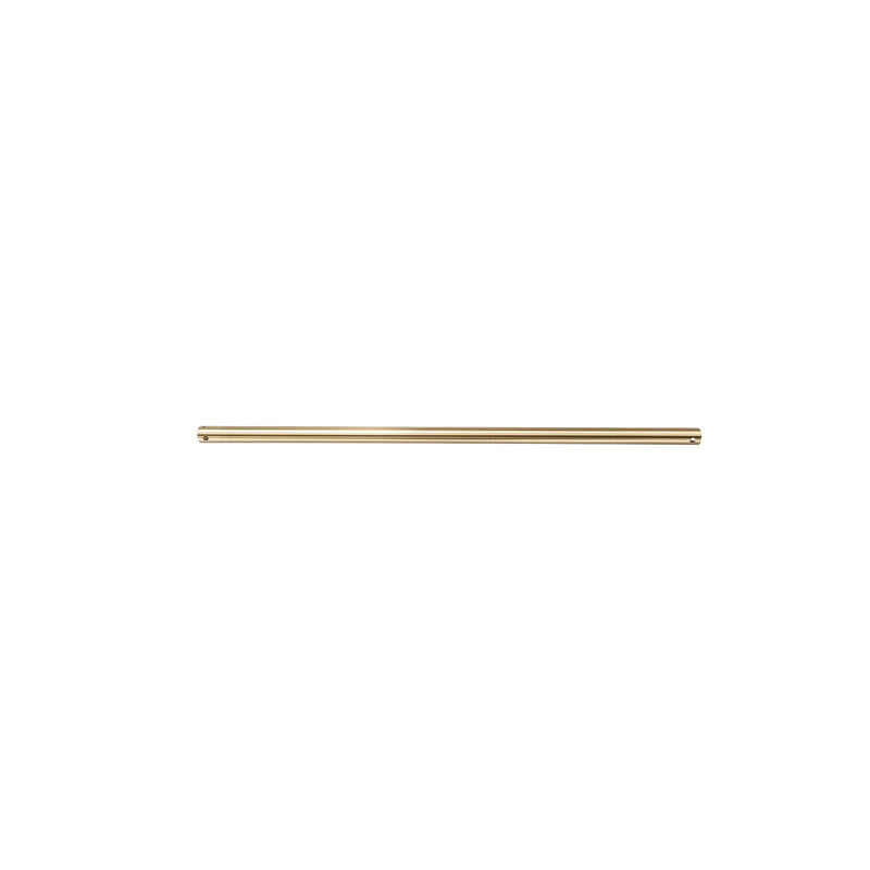 Millennium Lighting Ceiling Fan Downrod 48in | Traditional Brass Steel | Bedroom & Living Room | 48 x 0.5 x 0.5 in, Damp Rated | Model DE48BR