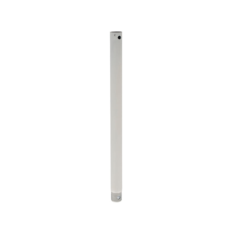 Millennium Lighting 18in Ceiling Fan Downrod | Traditional Matte White Steel | Bedroom & Living Room | 18 x 0.5 x 0.5 in | Model E18MWW