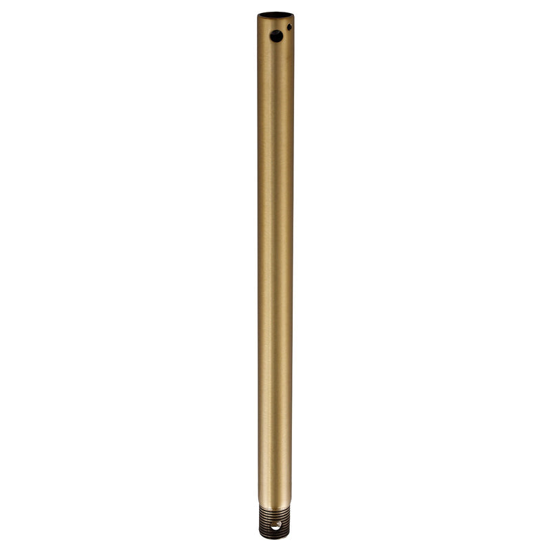 Millennium Lighting Ceiling Fan Downrod 48in | Traditional Brass Steel | High Ceiling Fan Extension | 48 x 0.5 x 0.5 in, Damp Rated | Model E48BR