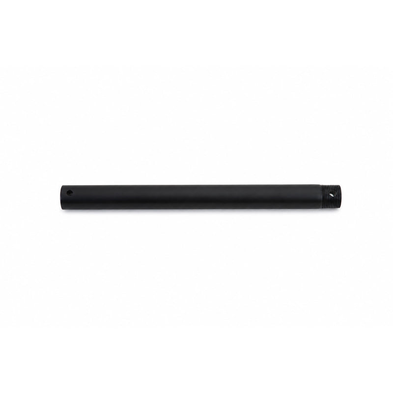 Millennium Lighting Ceiling Fan Downrod 12in | Traditional Matte Black Steel | Bedroom & Living Room | 12 x 0.75 x 0.75 in | Model EDR12MBK