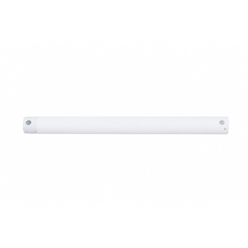 Millennium Lighting Ceiling Fan Downrod 12in | Traditional Matte White Steel | Bedroom & Living Room | 12 x 0.75 x 0.75 in | Model EDR12MWW
