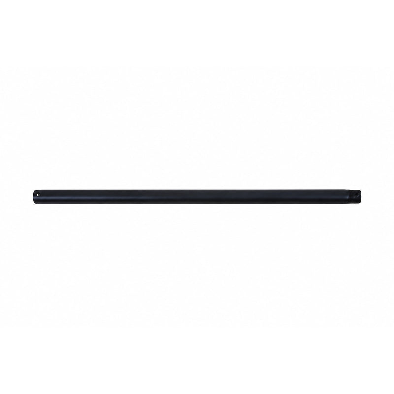 Millennium Lighting Ceiling Fan Downrod 24in | Traditional Matte Black Steel | Bedroom & Living Room | 24 x 0.75 x 0.75 in | Model EDR24MBK